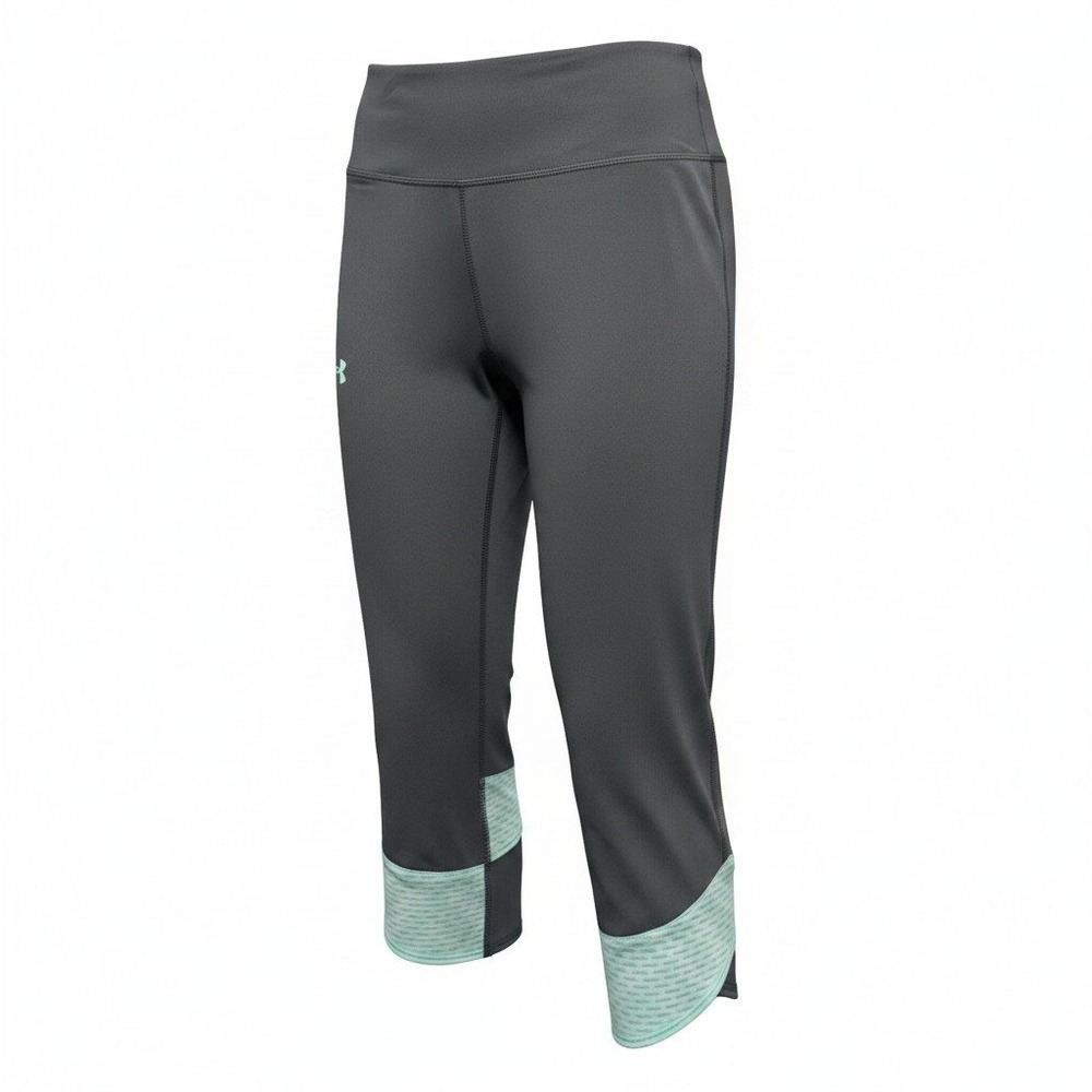 Leggings Under Armour Small‎ Women Gray Excellent HeatGear Compression Cropped